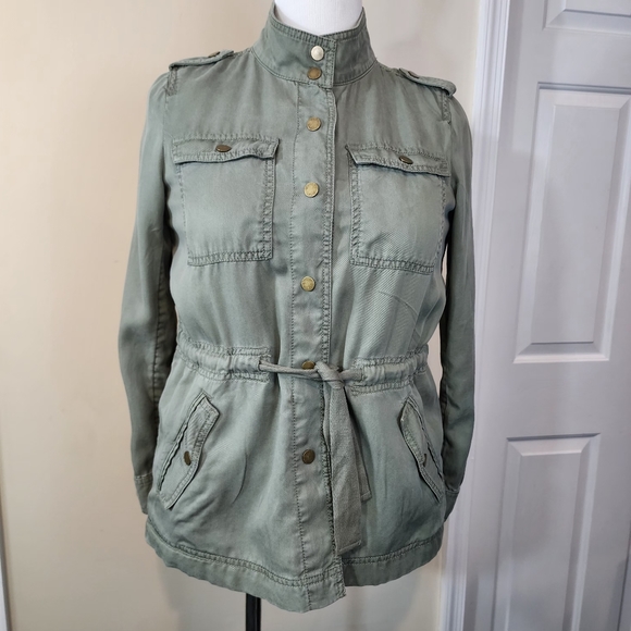 LOFT Drawstring Utility Jacket Size Small Petite - Picture 6 of 16